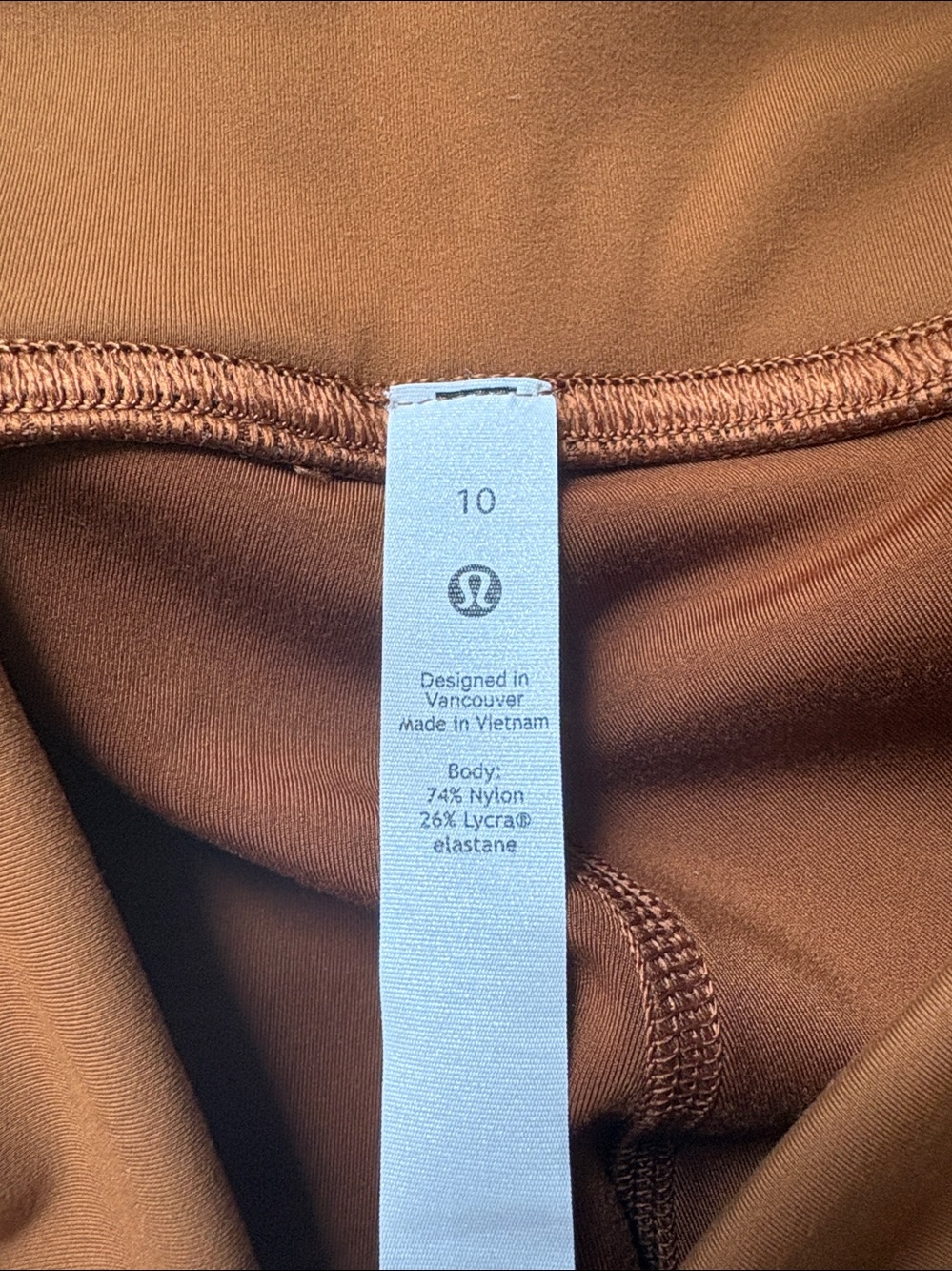 lululemon athletica High-Rise Crop Leggings in Rust Brown - Picture 8 of 9